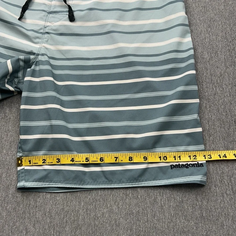 Patagonia Board Shorts‎ Mens 38 Blue Stripes 9